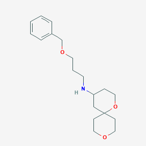 N-(3-phenylmethoxypropyl)-1,9-dioxaspiro[5.5]undecan-4-amine