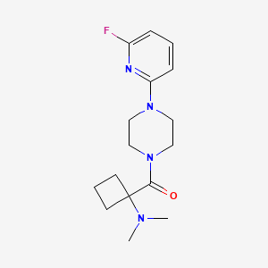 [1-(Dimethylamino)cyclobutyl]-[4-(6-fluoropyridin-2-yl)piperazin-1-yl]methanone