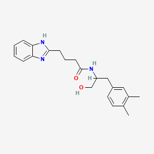 4-(1H-benzimidazol-2-yl)-N-[1-(3,4-dimethylphenyl)-3-hydroxypropan-2-yl]butanamide