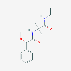N-ethyl-2-[(2-methoxy-2-phenylacetyl)amino]-2-methylpropanamide