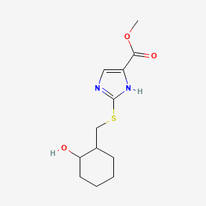 methyl 2-[(2-hydroxycyclohexyl)methylsulfanyl]-1H-imidazole-5-carboxylate