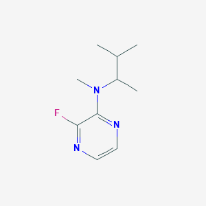 molecular formula C10H16FN3 B7429737 3-fluoro-N-methyl-N-(3-methylbutan-2-yl)pyrazin-2-amine 