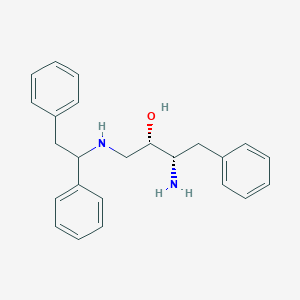 molecular formula C24H28N2O B7429862 (2S,3S)-3-amino-1-(1,2-diphenylethylamino)-4-phenylbutan-2-ol 