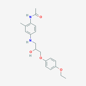 molecular formula C20H26N2O4 B7429898 N-[4-[[3-(4-ethoxyphenoxy)-2-hydroxypropyl]amino]-2-methylphenyl]acetamide 