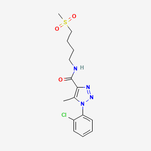1-(2-chlorophenyl)-5-methyl-N-(4-methylsulfonylbutyl)triazole-4-carboxamide