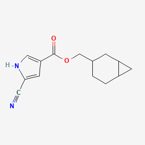molecular formula C14H16N2O2 B7429954 3-bicyclo[4.1.0]heptanylmethyl 5-cyano-1H-pyrrole-3-carboxylate 