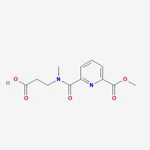 3-[(6-Methoxycarbonylpyridine-2-carbonyl)-methylamino]propanoic acid