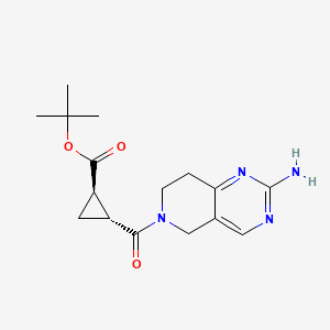 tert-butyl (1R,2R)-2-(2-amino-7,8-dihydro-5H-pyrido[4,3-d]pyrimidine-6-carbonyl)cyclopropane-1-carboxylate