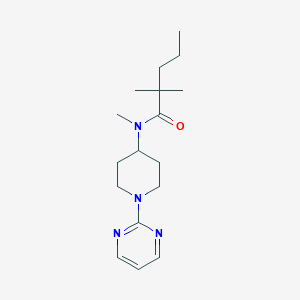 N,2,2-trimethyl-N-(1-pyrimidin-2-ylpiperidin-4-yl)pentanamide