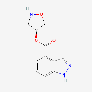 [(4S)-1,2-oxazolidin-4-yl] 1H-indazole-4-carboxylate