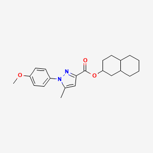 1,2,3,4,4a,5,6,7,8,8a-Decahydronaphthalen-2-yl 1-(4-methoxyphenyl)-5-methylpyrazole-3-carboxylate