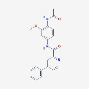 N-(4-acetamido-3-methoxyphenyl)-4-phenylpyridine-2-carboxamide