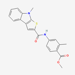 Methyl 2-methyl-4-[(4-methylthieno[2,3-b]indole-2-carbonyl)amino]benzoate