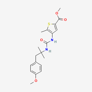 Methyl 4-[[1-(4-methoxyphenyl)-2-methylpropan-2-yl]carbamoylamino]-5-methylthiophene-2-carboxylate