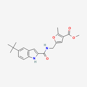 methyl 5-[[(5-tert-butyl-1H-indole-2-carbonyl)amino]methyl]-2-methylfuran-3-carboxylate