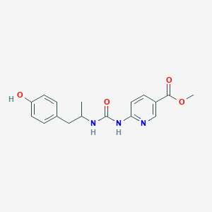 Methyl 6-[1-(4-hydroxyphenyl)propan-2-ylcarbamoylamino]pyridine-3-carboxylate