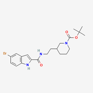 tert-butyl 3-[2-[(5-bromo-1H-indole-2-carbonyl)amino]ethyl]piperidine-1-carboxylate