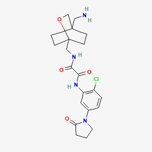 N-[[4-(aminomethyl)-2-oxabicyclo[2.2.2]octan-1-yl]methyl]-N'-[2-chloro-5-(2-oxopyrrolidin-1-yl)phenyl]oxamide
