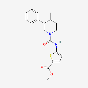 Methyl 5-[(4-methyl-3-phenylpiperidine-1-carbonyl)amino]thiophene-2-carboxylate