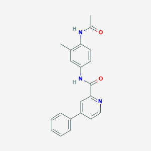 N-(4-acetamido-3-methylphenyl)-4-phenylpyridine-2-carboxamide