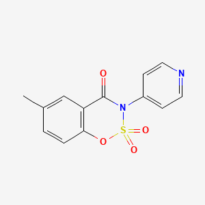 6-Methyl-2,2-dioxo-3-pyridin-4-yl-1,2lambda6,3-benzoxathiazin-4-one