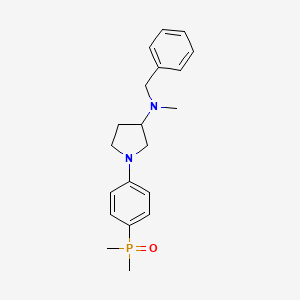 molecular formula C20H27N2OP B7431658 N-benzyl-1-(4-dimethylphosphorylphenyl)-N-methylpyrrolidin-3-amine 