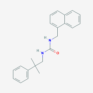 molecular formula C22H24N2O B7432376 1-(2-Methyl-2-phenylpropyl)-3-(naphthalen-1-ylmethyl)urea 