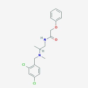 molecular formula C19H22Cl2N2O2 B7432806 N-[2-[(2,4-dichlorophenyl)methyl-methylamino]propyl]-2-phenoxyacetamide 