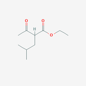 molecular formula C10H18O3 B074332 Ethyl 2-acetyl-4-methylpentanoate CAS No. 1522-34-5