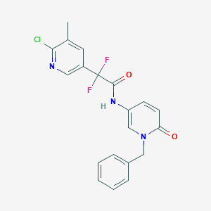 N-(1-benzyl-6-oxopyridin-3-yl)-2-(6-chloro-5-methylpyridin-3-yl)-2,2-difluoroacetamide