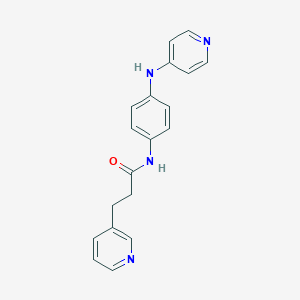 molecular formula C19H18N4O B7433911 3-pyridin-3-yl-N-[4-(pyridin-4-ylamino)phenyl]propanamide 