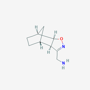 molecular formula C9H14N2O B7434051 rac-[(1R,2S,6S,7S)-3-oxa-4-azatricyclo[5.2.1.0,2,6]dec-4-en-5-yl]methanamine 