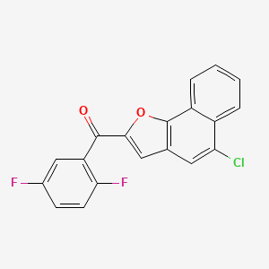 molecular formula C19H9ClF2O2 B7434390 (5-Chlorobenzo[g][1]benzofuran-2-yl)-(2,5-difluorophenyl)methanone 