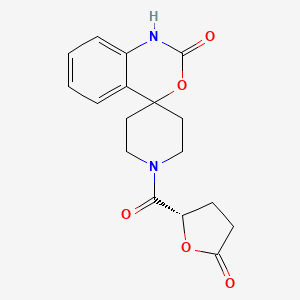 molecular formula C17H18N2O5 B7434767 1'-[(2S)-5-oxooxolane-2-carbonyl]spiro[1H-3,1-benzoxazine-4,4'-piperidine]-2-one 