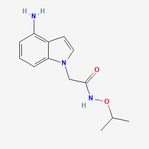 molecular formula C13H17N3O2 B7434871 2-(4-aminoindol-1-yl)-N-propan-2-yloxyacetamide 