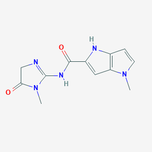 1-methyl-N-(1-methyl-5-oxo-4H-imidazol-2-yl)-4H-pyrrolo[3,2-b]pyrrole-5-carboxamide