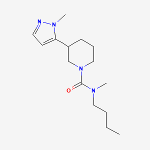 molecular formula C15H26N4O B7435061 N-butyl-N-methyl-3-(2-methylpyrazol-3-yl)piperidine-1-carboxamide 