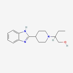 molecular formula C16H23N3O B7435842 2-[4-(1H-benzimidazol-2-yl)piperidin-1-yl]butan-1-ol 