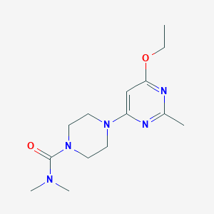molecular formula C14H23N5O2 B7436149 4-(6-ethoxy-2-methylpyrimidin-4-yl)-N,N-dimethylpiperazine-1-carboxamide 