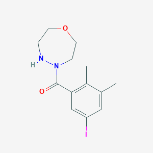 molecular formula C13H17IN2O2 B7436240 (5-Iodo-2,3-dimethylphenyl)-(1,4,5-oxadiazepan-4-yl)methanone 