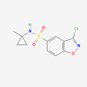 3-chloro-N-(1-methylcyclopropyl)-1,2-benzoxazole-5-sulfonamide