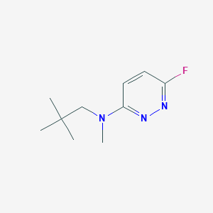 molecular formula C10H16FN3 B7436686 N-(2,2-dimethylpropyl)-6-fluoro-N-methylpyridazin-3-amine 