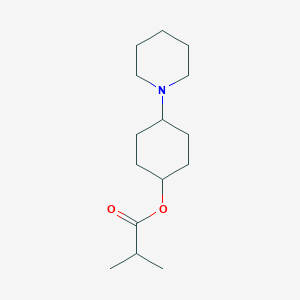 B074367 Isobutyric acid, 4-piperidinocyclohexyl ester CAS No. 1532-00-9