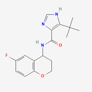 5-tert-butyl-N-(6-fluoro-3,4-dihydro-2H-chromen-4-yl)-1H-imidazole-4-carboxamide