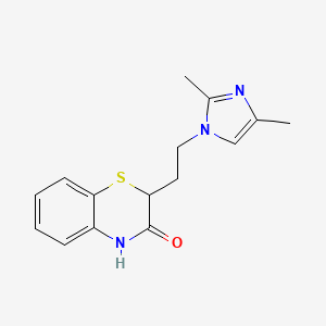 molecular formula C15H17N3OS B7436842 2-[2-(2,4-dimethylimidazol-1-yl)ethyl]-4H-1,4-benzothiazin-3-one 