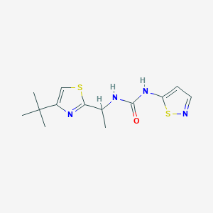 1-[1-(4-Tert-butyl-1,3-thiazol-2-yl)ethyl]-3-(1,2-thiazol-5-yl)urea