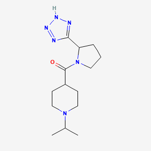 (1-propan-2-ylpiperidin-4-yl)-[2-(2H-tetrazol-5-yl)pyrrolidin-1-yl]methanone