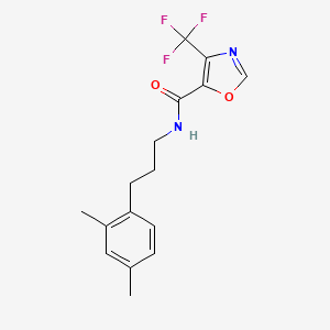 molecular formula C16H17F3N2O2 B7437367 N-[3-(2,4-dimethylphenyl)propyl]-4-(trifluoromethyl)-1,3-oxazole-5-carboxamide 
