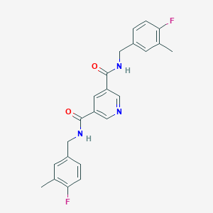 molecular formula C23H21F2N3O2 B7437396 DB04760 analog 1 