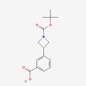 3-{1-[(tert-Butoxy)carbonyl]azetidin-3-yl}benzoic acid